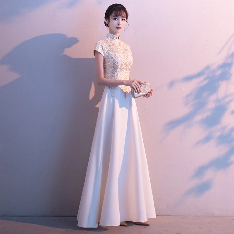 

Ele Long Evening Gown Women's New 2025 Summer aduation Performance Chinese Sle Faionable Host Dr
