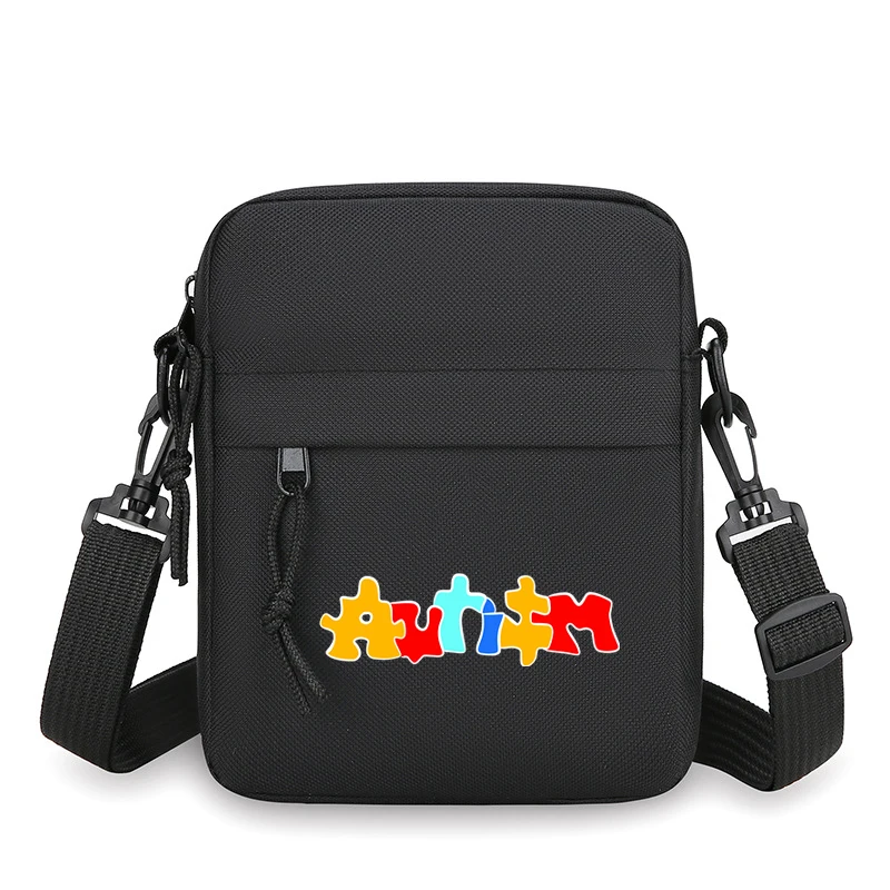

Autism Fun Graphics Small Crossbody Bags Women Men Vintage Mini Mobile Phone Bag Teen Girls Boys Autism Awareness Messenger Bag
