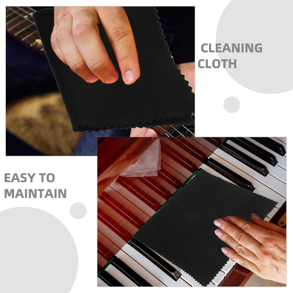 

6pcs Microfiber Cleaning Cloths For Musical Instruments Polishing Wipes Guitar Piano Trumpet Trombone Brass Horn Tuba