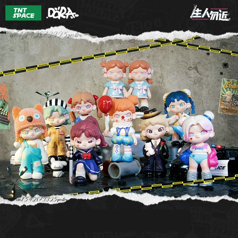 DORA Keep Strangers Away Series 2 Caja ciega de juguete Kawaii Anime figura de acción Caixa Caja sorpresa caja misteriosa muñecas niñas regalo