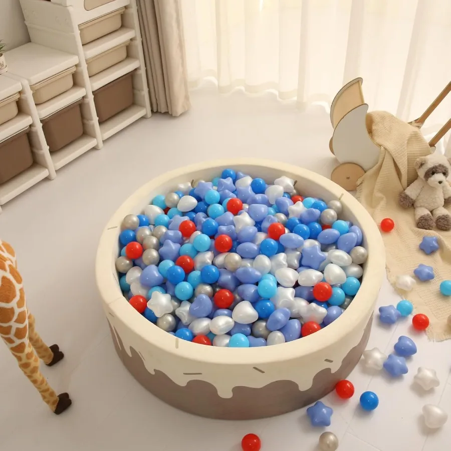 Palline Star Ball per bambini piccoli - Palline di plastica a forma di grandi dimensioni per palline per bambini, tenda da gioco, piscina per bambini, giochi d'acqua, 100 pezzi