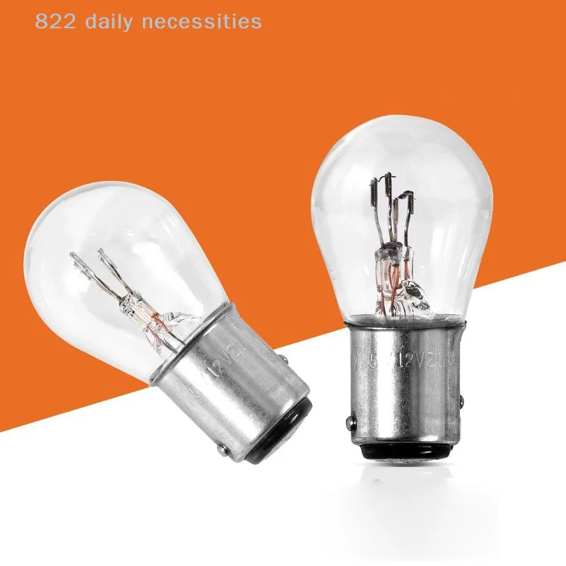 2Pcs Car Bulbs Set Amber Halogen for Turn Tail Reverse Lights 1157 1176 89 2409 2412 2410 2405 1141 1016 Compatible