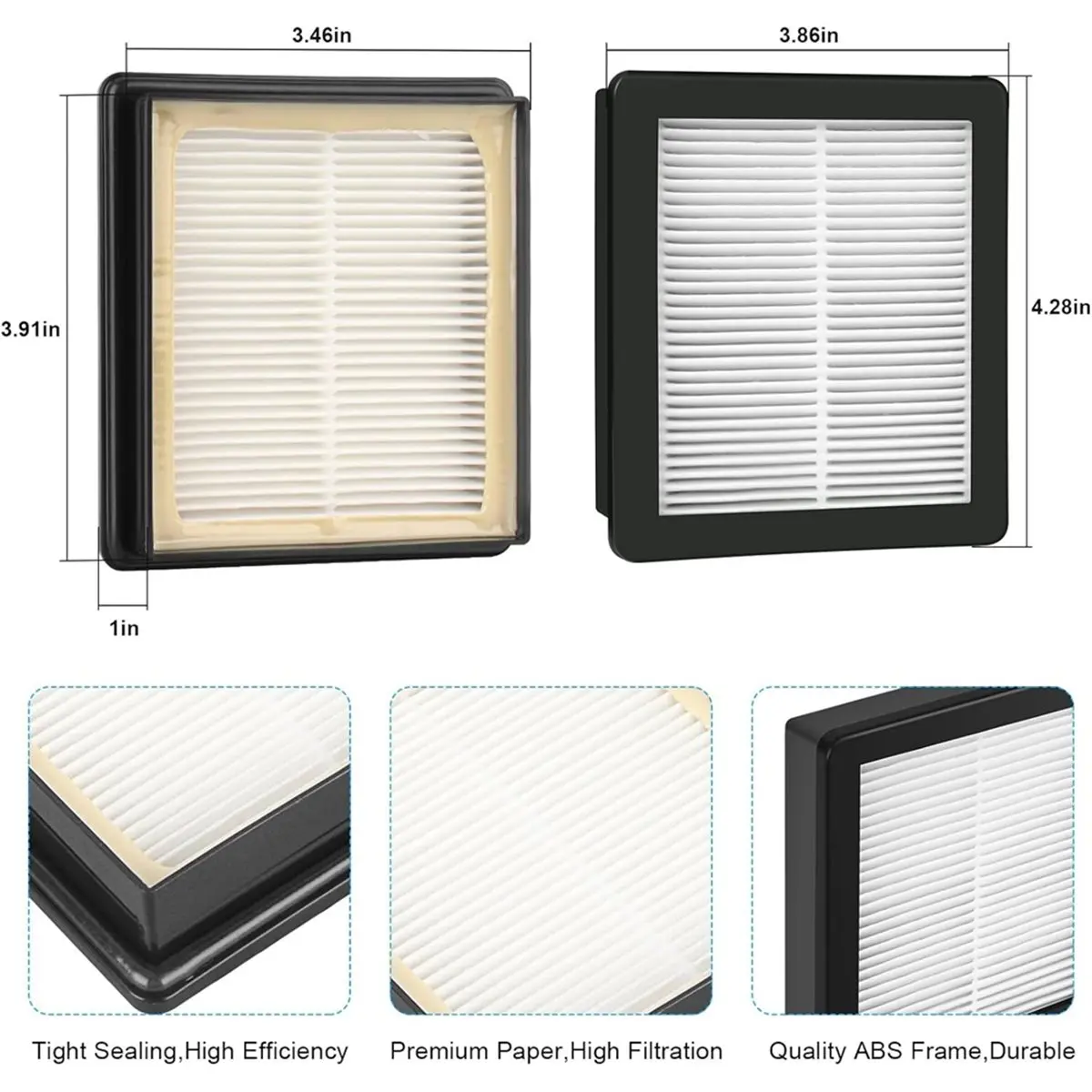 

107315 HEPA-фильтр для пылесосов Super Pro 6/Super Pro 10/GoFree / 6, насадка для пылесоса, 4 шт.