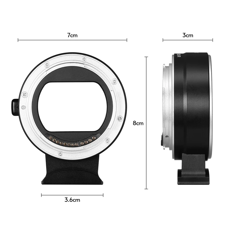 EF-EOSR Adapter Ring Camera Lens Adapter Ring Auto Focus for Canon EF EF-S Lens to Canon EOS R RF Mount Full Frame Camera