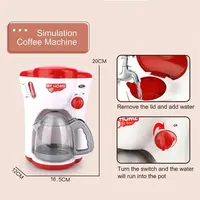 Appareils de cuisine jouets jouet ensemble de cuisine pour enfants jouer cuisine maison de poupée accessoires mélangeur cafetière Machine mélangeur grille-pain 5