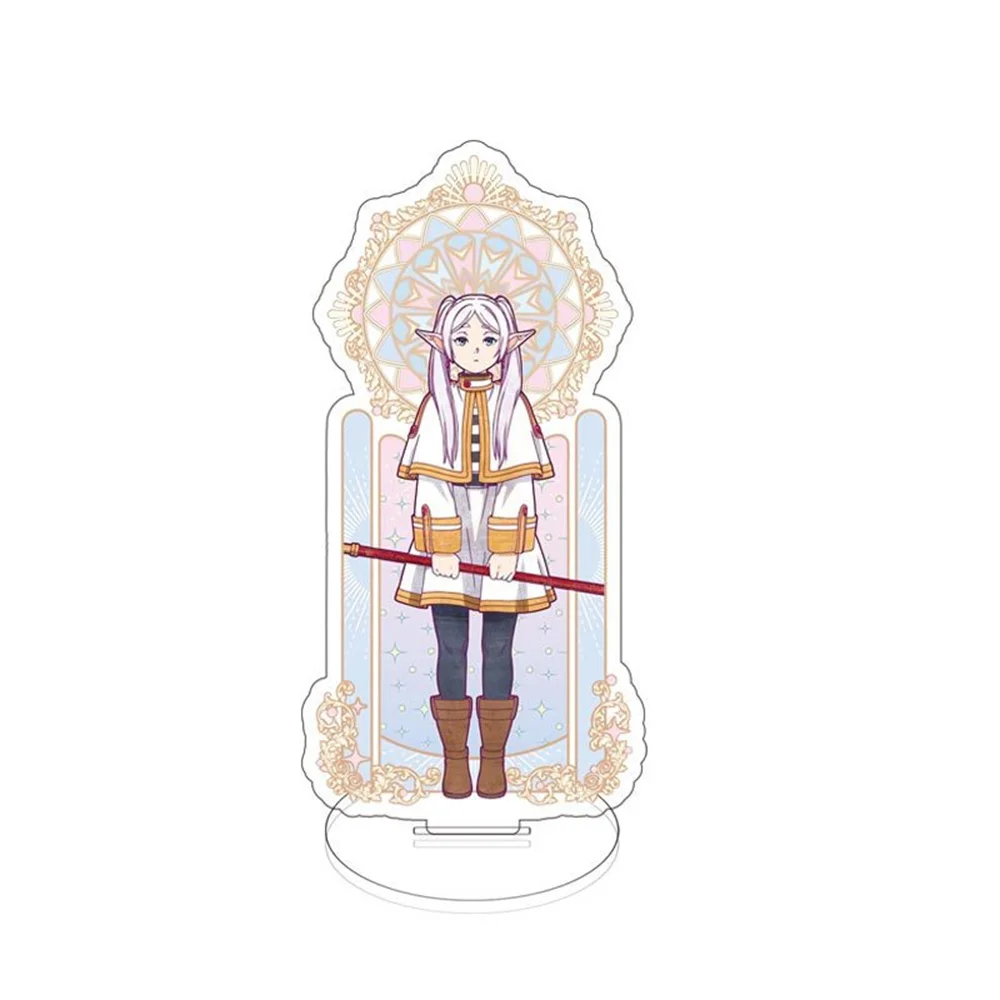 7 buah Anime Frieren Beyond Journey's End figure Frieren Himmel Acrylic Stand Model Cosplay ornamen karakter hadiah Aksesori