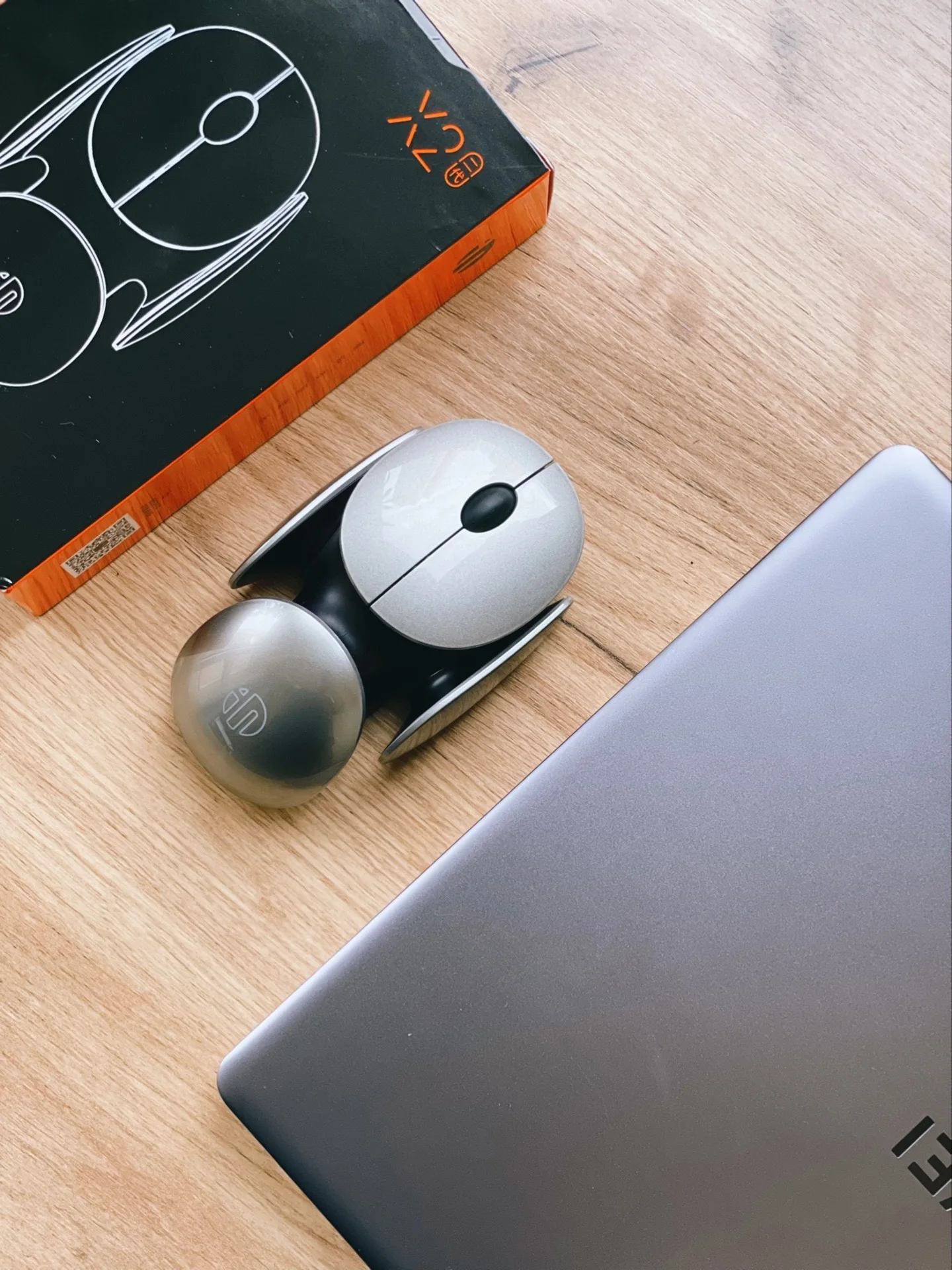 Inphic PX2 X2 2.4GHz Wireless Mouse USB Charging Metal Mouse Electroplated Space-Grey Aluminum Alloy Alien Mute Mouse