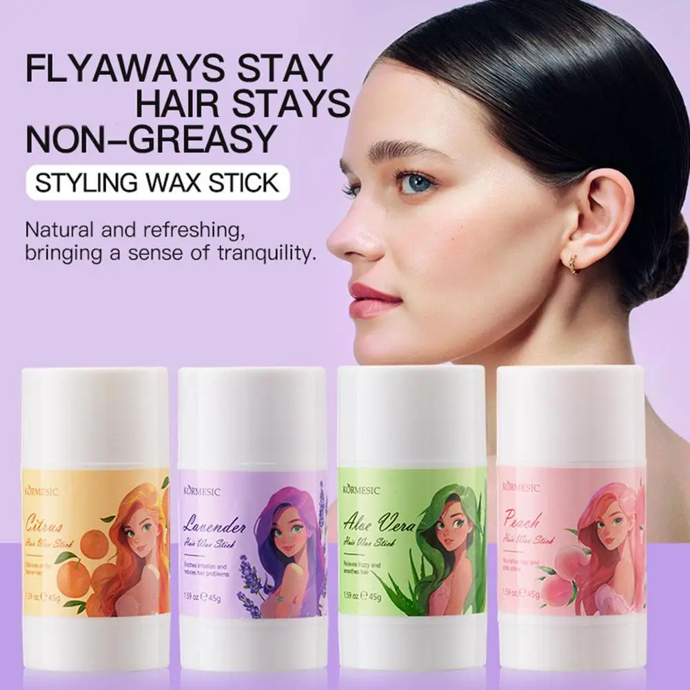 Hair Wax Stick for Flying Hair & Frizz Control Edge Booster Gel Cream for Men, Women & Kids Long-Lasting Fluffy Hair Styling