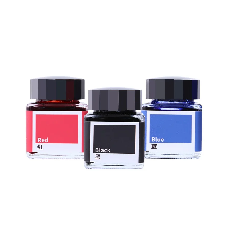 25ml Basic Color Ink Bottle Quick Dry Black Blue Red for Fountain Pen Writing Office School A7156