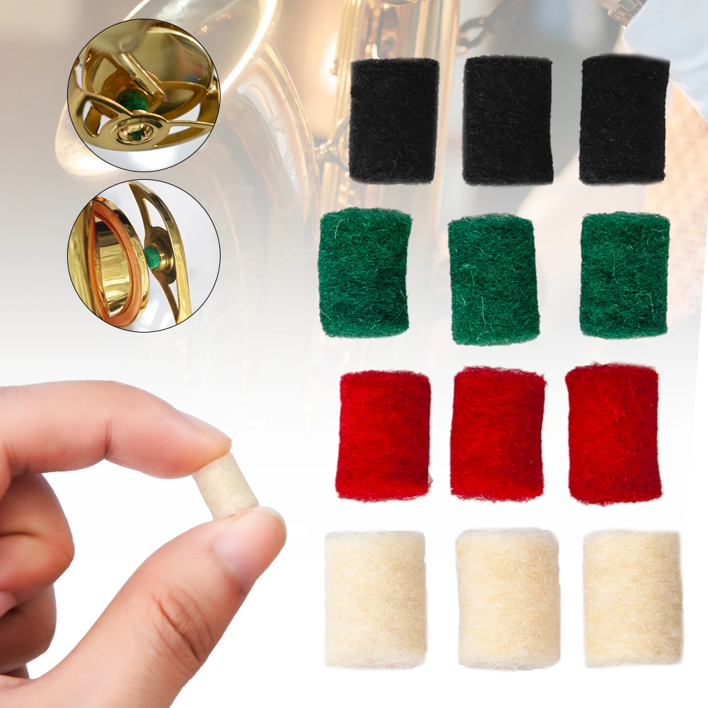 20PCS Saxophone Bumper Felts Sax Repair Parts Saxophone Felt Repair Parts For Alto Tenor Soprano Saxophones