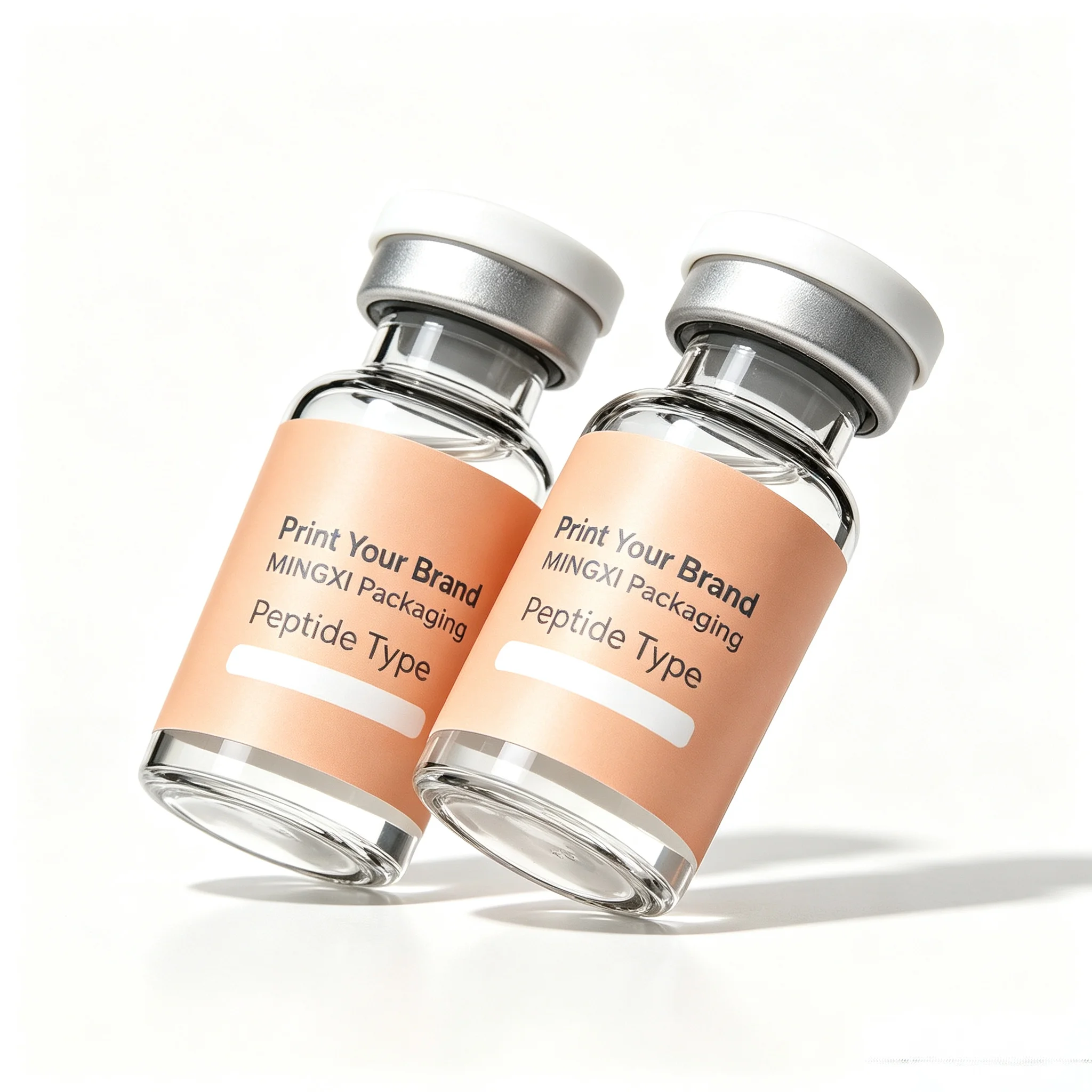 Custom Durable Individual Paper Gift Box Cosmetic Container Packing Case Fit 3ml 10ml Peptide Vial Bottle Packaging view 3
