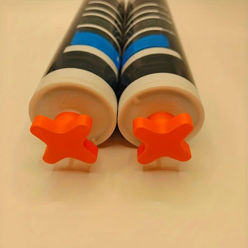 6pcs reusable tube plugs with threaded sealing caps for standard-sized caulking tubes design to prevent drying and deformation