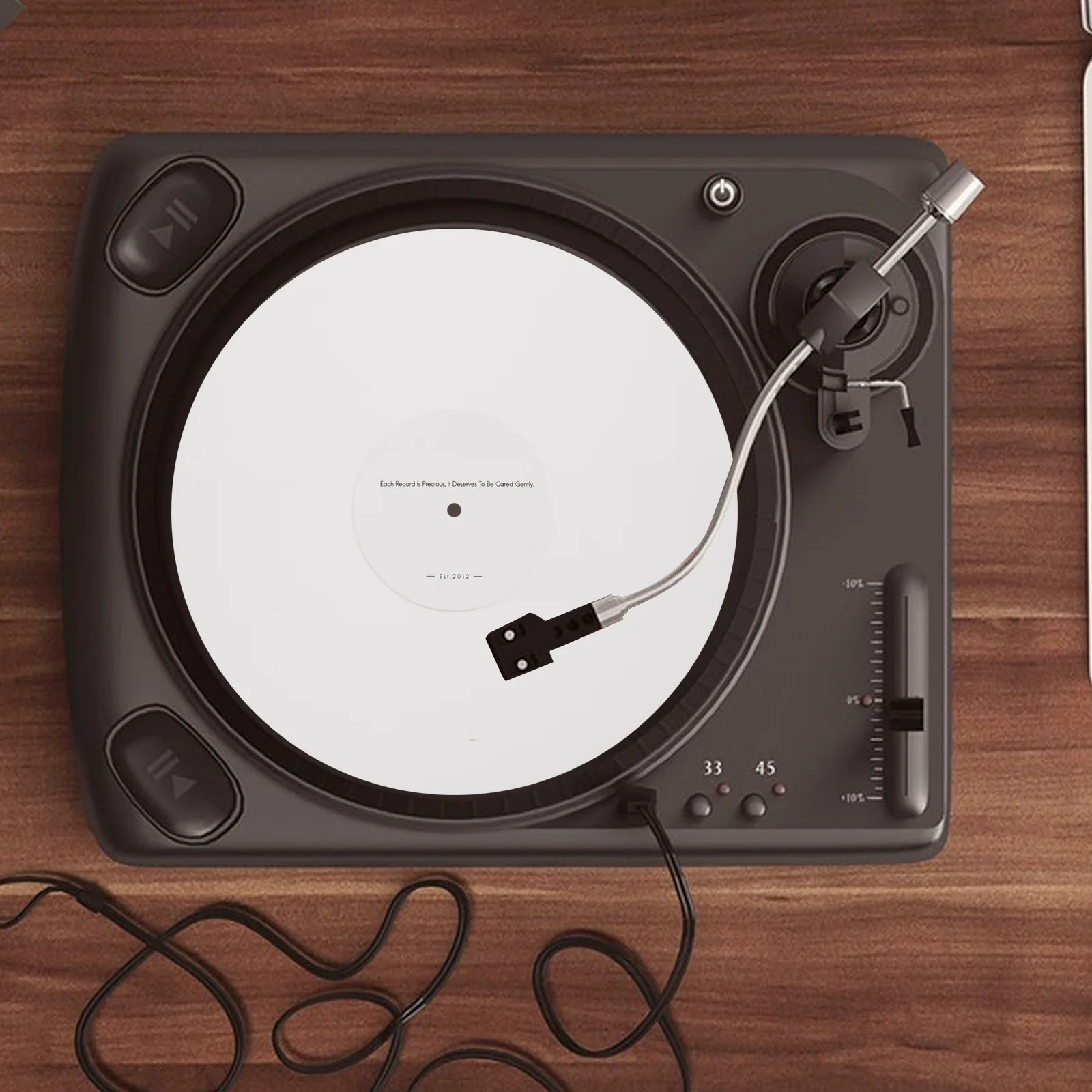 

Acrylic Turntable Mat Thick Sturdy For Vinyl Turntables Antislip Bottom Easy Clean Stylish Design Dj Equipment Accessories