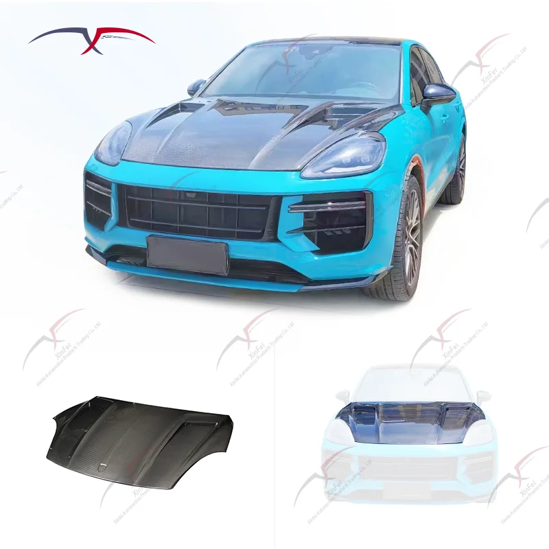 

Подходит для обновления капота Cayenne Y90, стиль TKT, аксессуары для модификации капота двигателя из углеродного волокна, комплект кузова