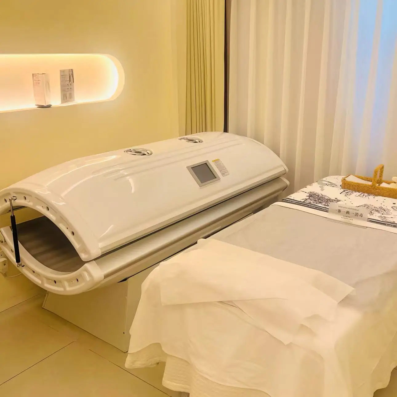 Cama de Terapia de Luz Roja para Blanqueamiento de la Piel, Terapia de Colágeno, Cama de Spa, Sauna Comercial, Rejuvenecimiento