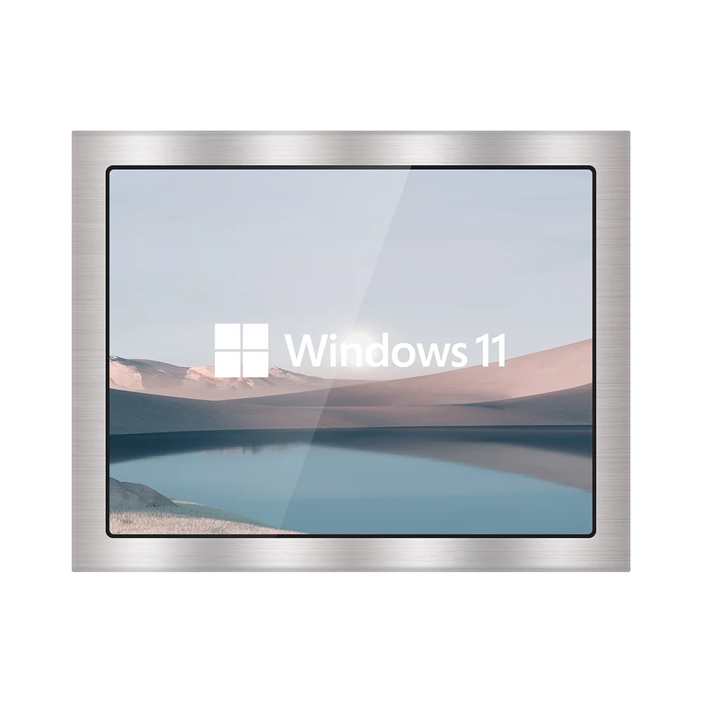 Pure Flat Stainless Steel Panel Pc Sealed IP67/68 Waterproof Industrial All in One Computer Panel Pc