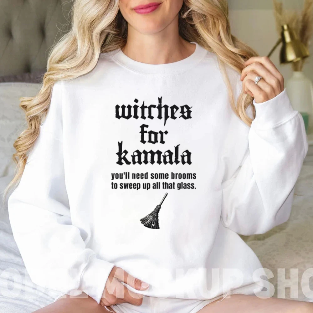 

Witches for Kamala Hoodie Halloween Witch Sweatshirt Kamala Harris Women Clothing 2024 President Election Hoodie Feminist Hoodie