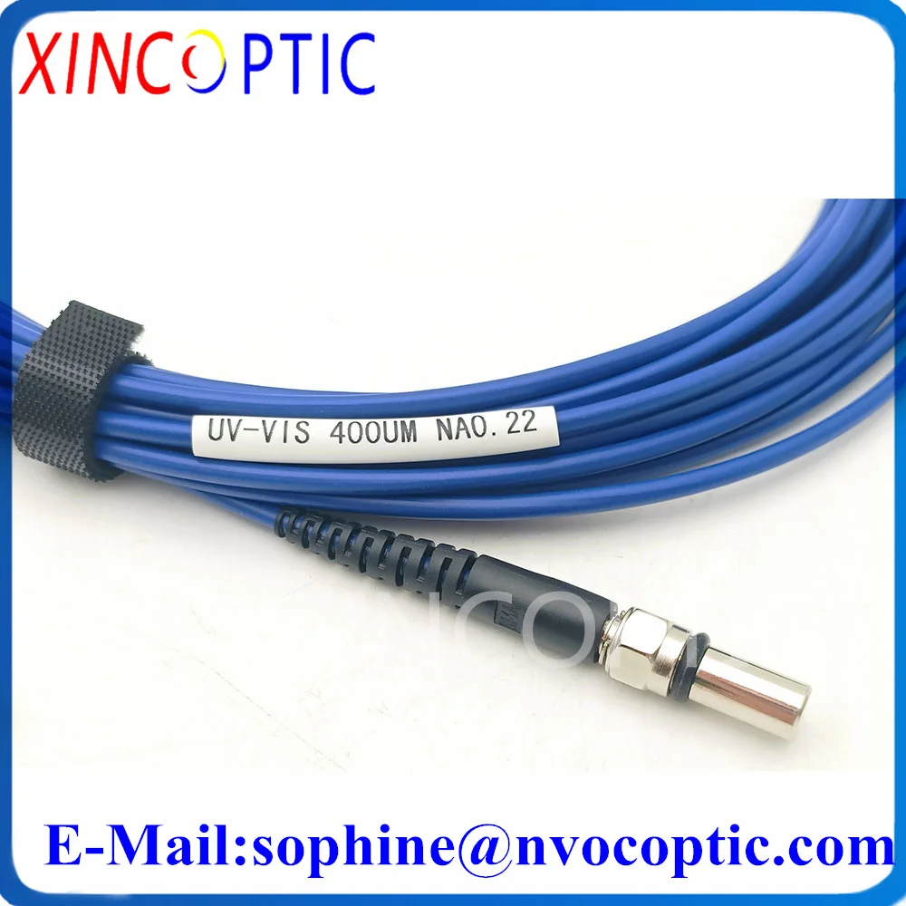 SMA905-SMA905 400um Silica Fiber Quarts Core 1m 2m 3m 5m 7m 3.0mm UV-VIS 200-1100nm Armored Fiber Optic Patch Cord