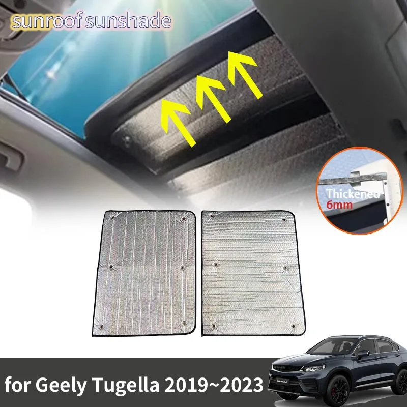 

Sunroof Sunshade for Geely Tugella FY11 Xingyue 2020 2021 2022 2023 2024 Accessories Roof Sunscreen Heat Insulation Windscreen