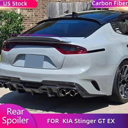 For KIA Stinger GT EX Hatchback 4-Door 2018-2023 Carbon Fiber Rear Trunk Spoiler Wings Car Rear Spoiler Boot Lid Wing Lip