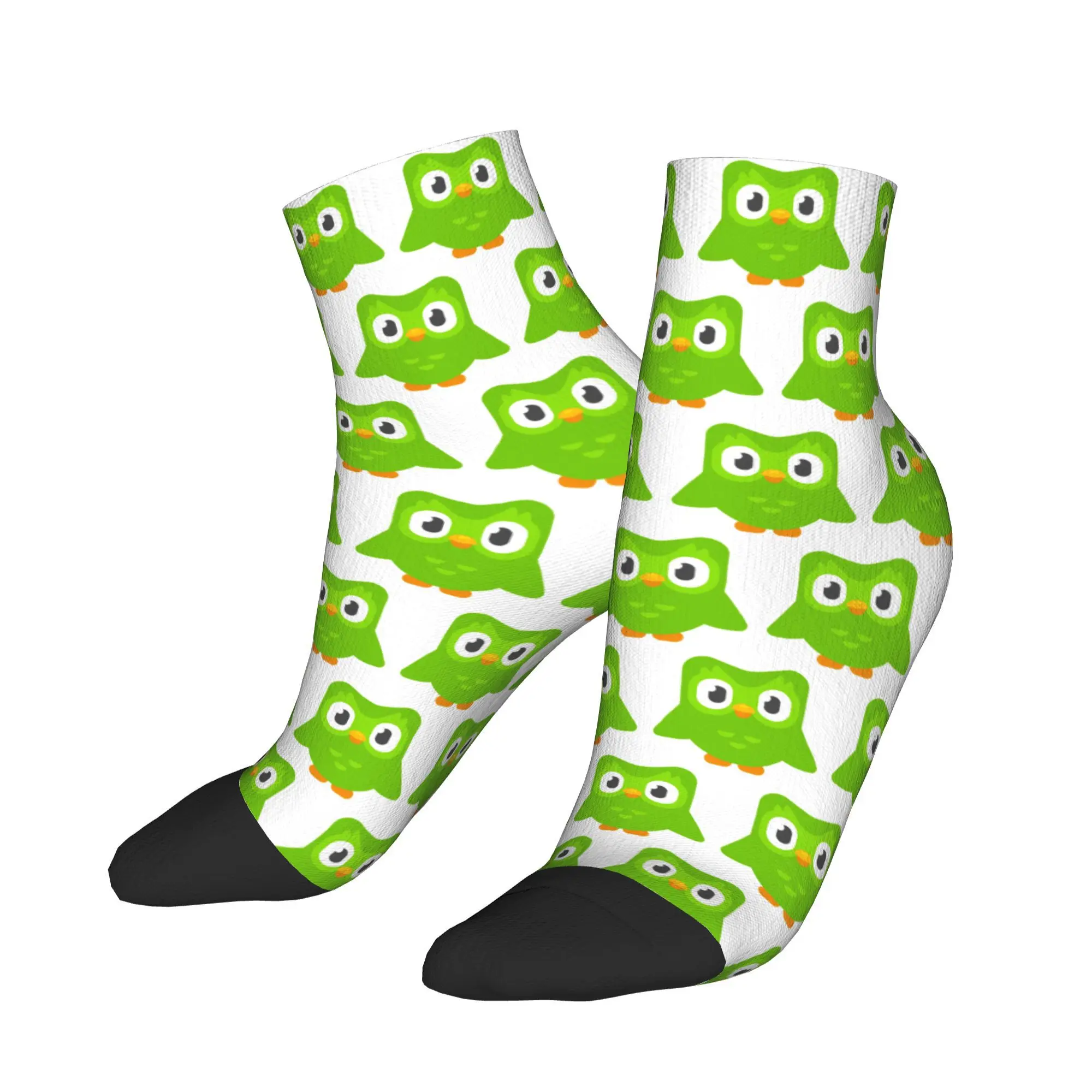 

Носки Duolingo Owl Duo, супер мягкие чулки в стиле Харадзюку, всесезонные носки, аксессуары для подарков унисекс