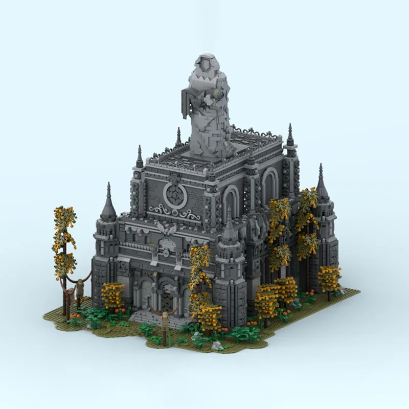 Moc Building Blocks Medieval Architecture Model Hero Memorial Tower Modular Technology Building Blocks Gift Toys DIYSet Assembly