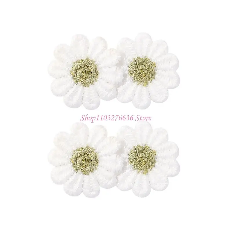 

R6FD Child Fabric Hair Catch Fabric Hairgrip Flower Hair Barrettes for Girls