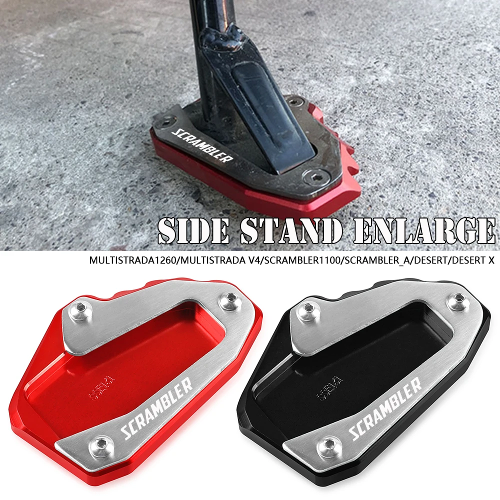 

FOR Ducati Scrambler Desert 1100/ 2018-2023 Side Stand Foot Enlarger Plate Pad Kickstand Support Pad Shell Scrambler1100 DesertX