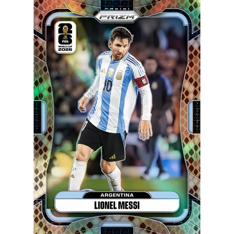 DIY Homemade Football Collection card Panini FIFA World Cup Puniz Massey Snake pattern Messi Peacock Messi Messi Collection