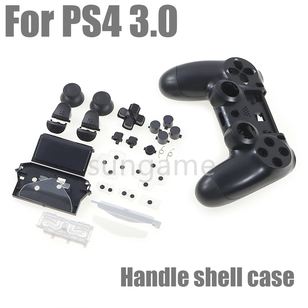 1set New For PS4 3.0 Controller Plastic JDS-030 Cover Handle Front Back Housing Shell Case Replacement ﻿