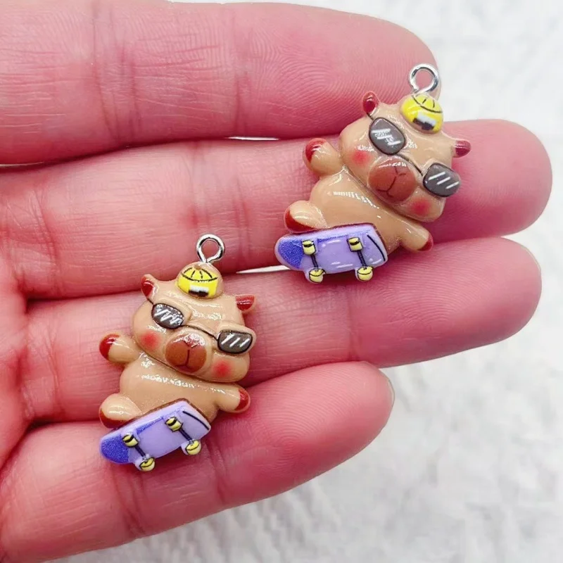 10Pcs Candy Bear Pendant Charms for Necklace Bracelet Earrings Jewelry Making Diy Findings Resin Bears Christmas Making