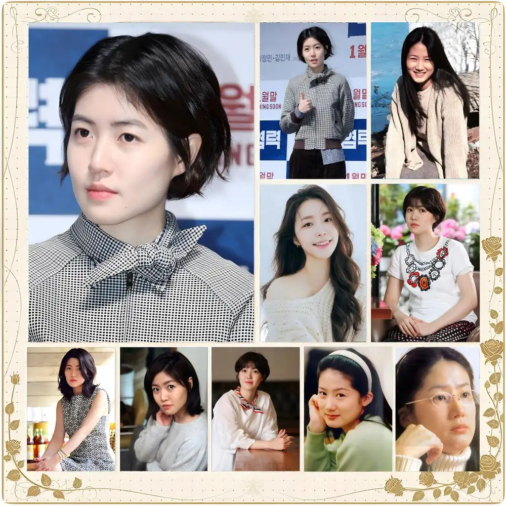 Actress Classic Korean Actor L-Lee Mi Yeon Poster Framed Wall Art Painting for Living Room Interior Decor and Gift Options