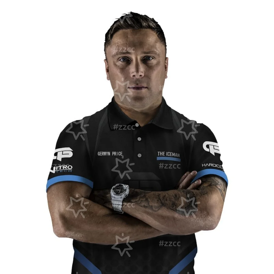 

Официальная футболка Gerwyn Price для любителей дартса, быстросохнущая, для спорта и отдыха, мужская, детская, женская