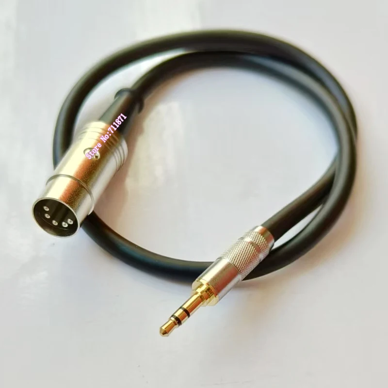 Straight Elbow Stereo TRS 3.5 Male 5P 5Pin DIN MIDI Male Adapter Cable Line 5 Pin 5 Needle MIDI DIN TRS 3.5 Connetor Wire Cord