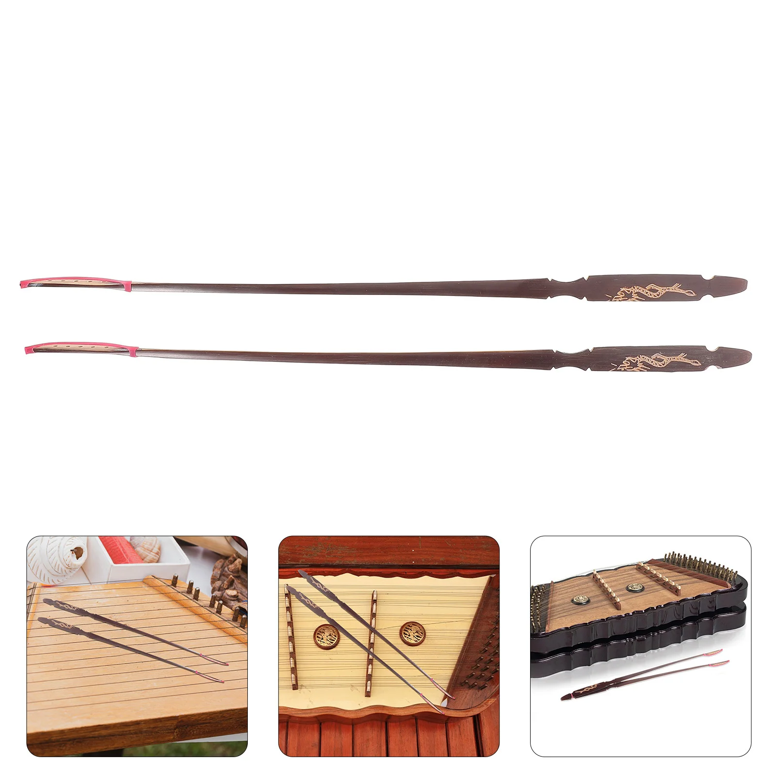 

1 Pair Bamboo Hammer For Yangqin Design Smooth Edges Easy Installation Dulcimer Replacement Parts Musical Instrument