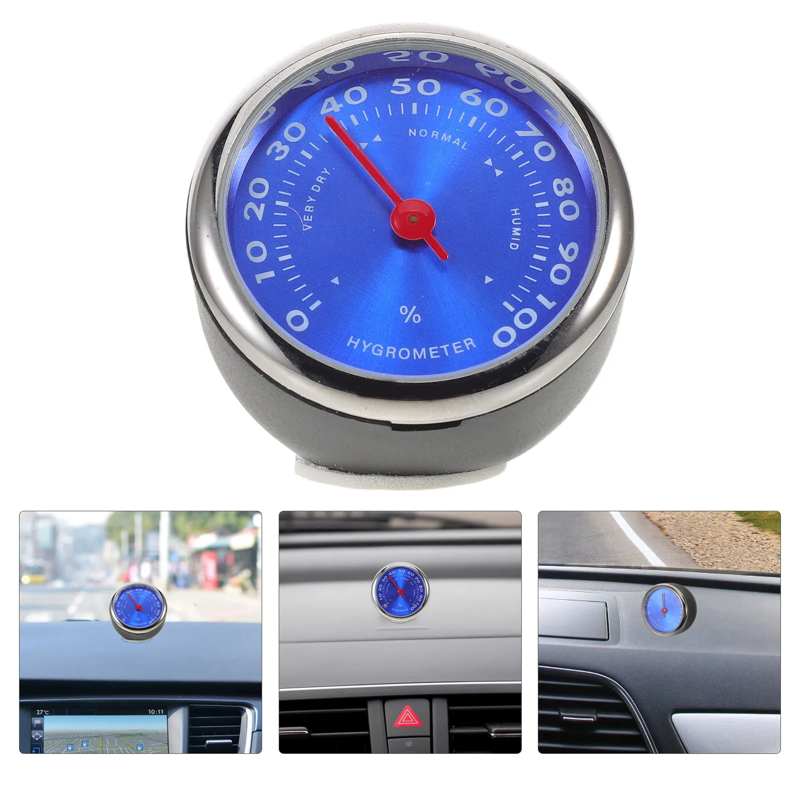 

Car Temperature Gauge with Hygrometer - Mechanical Indoor Thermometer for Automotive Humidity and Temperature Monitoring Easy