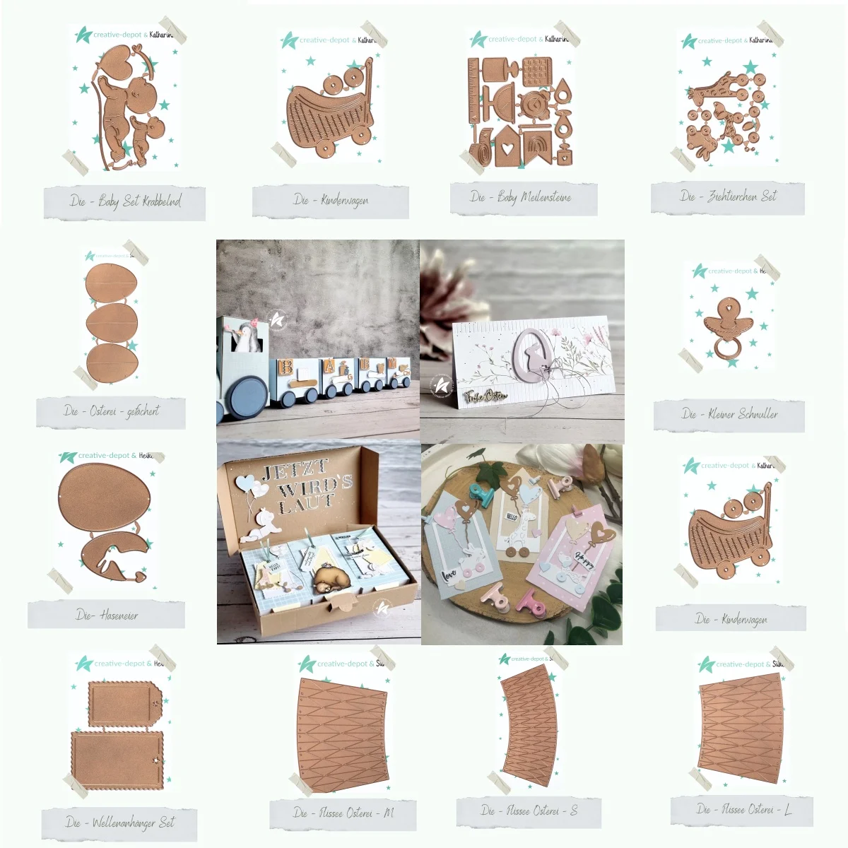 

2025 Easter Bunny Eggs Stroller Crawling Giraffe Toy Metal Cutting Dies DIY Scrapbook Make Gift Card Craft Template Decoration