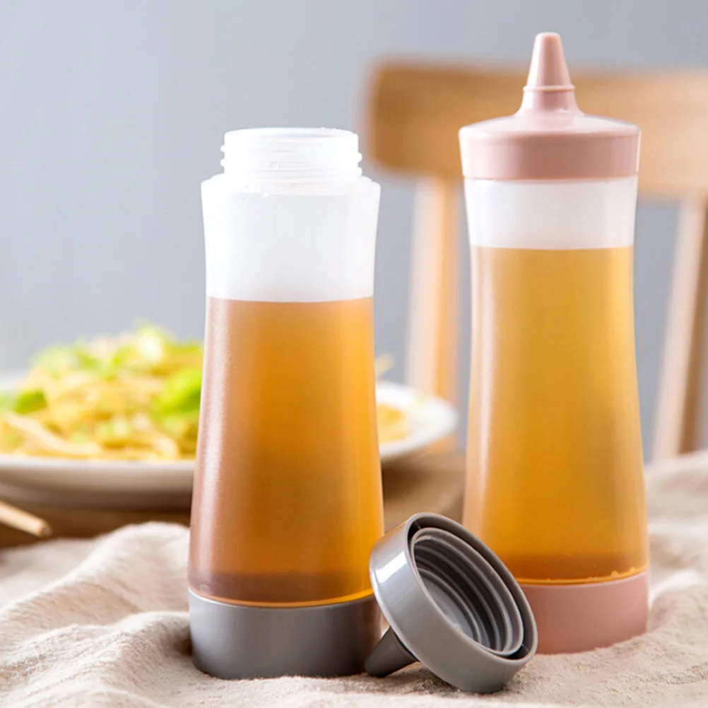 

350ML Squeeze Bottles Condiment Dispenser Salad Dressing Container Leakproof Reusable Sauce Containers Perfect for Home