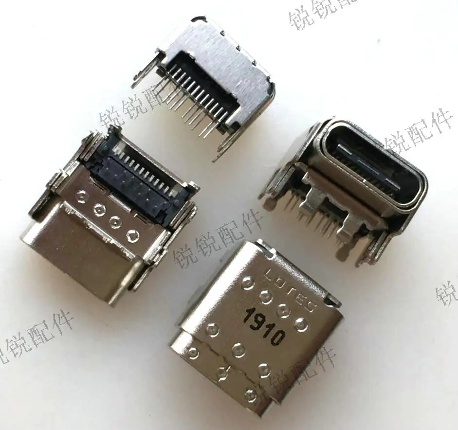 For  LOTES USB connector Type-C USB3.1 Female 24P increased pin USB charging port