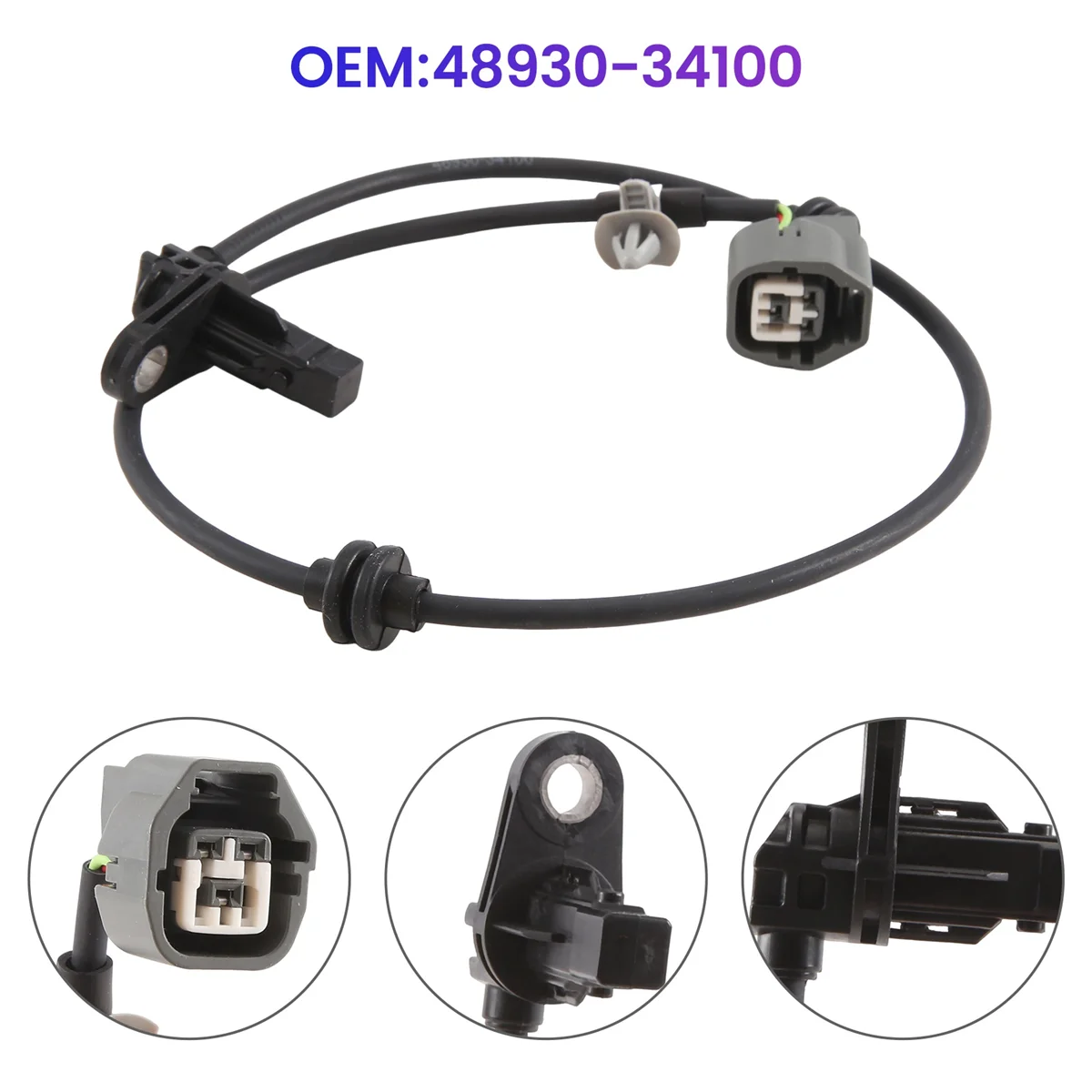 48930-34100 Car Front Wheel Hub Speed Sensor for Ssangyong Korando (CK) 2.0 Actyon Sports II / I (QJ) 2.0 4893034100