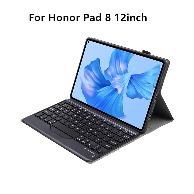 

Ultra-thin Bluetooth Keyboard Leather case For Honor Tablet 8 Honor8 kickstand cover for Huawei Honor Pad 8 12 Inch 2022