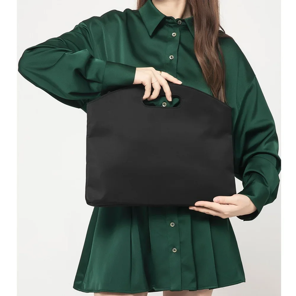 Document Case Large Capacity Handbag Simple and Portable Handheld Briefcase Wreath Series Business Office Storage Bags