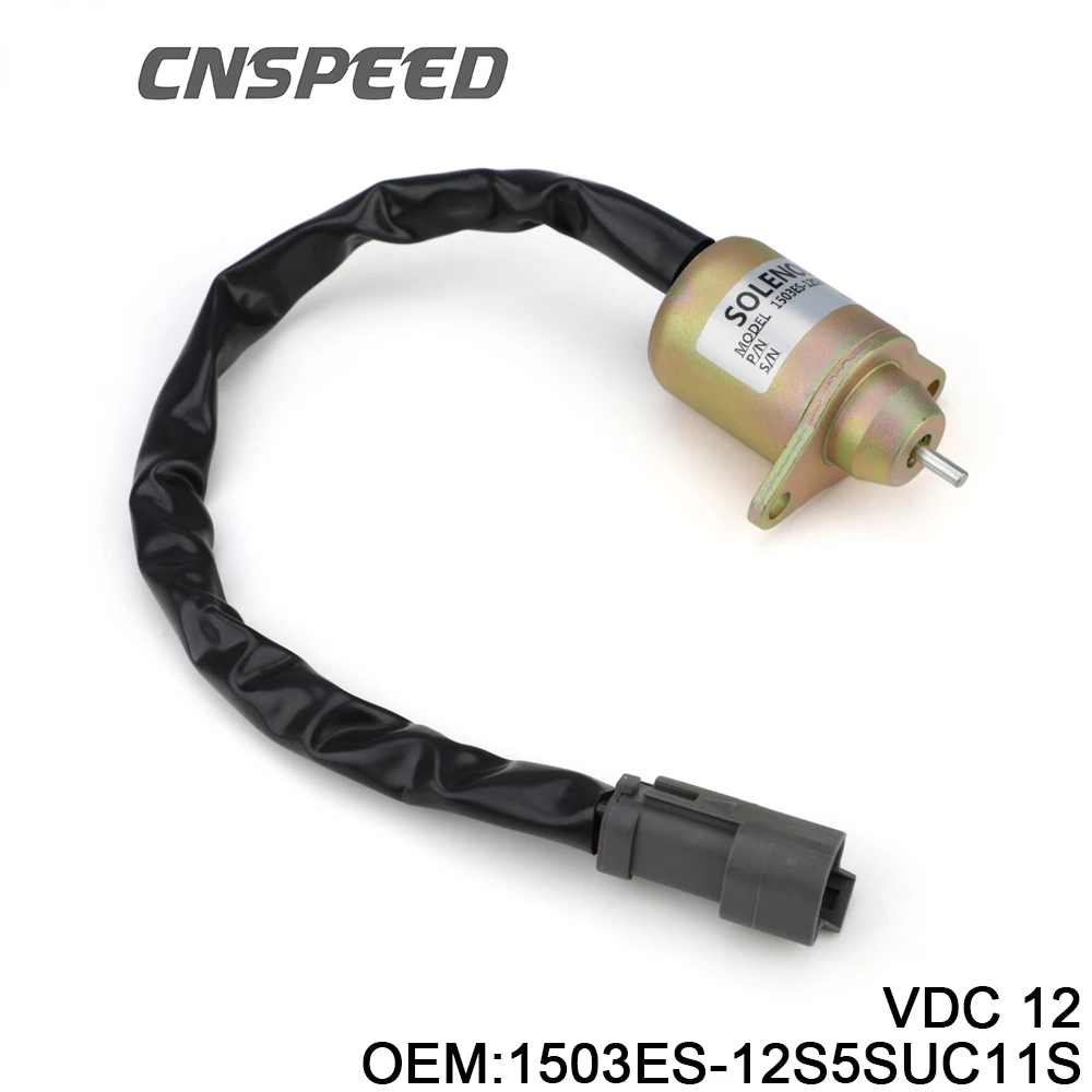 

Stop Shut Off Solenoid Valve 12V For Yanmar Thermo King 41-4306 1503ES-12S5SUC11S, 41-6383 SA-4920-12 TK41-6383