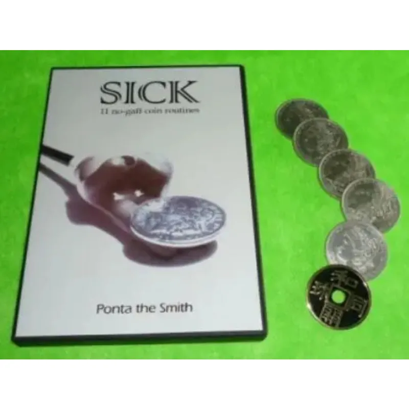 

SICK (5pcs Morgan + 1pc Japanese Coin) Magic Tricks For Professional Magician Coin Magica Routine Illusion Mentalism Props