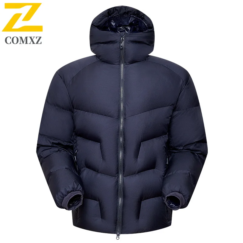 Warm Down Jacket Solid Color High Quality Comfortable Snow Skiing Puffer Jacket Street Minimalist Winter Jacket Men's Clothing