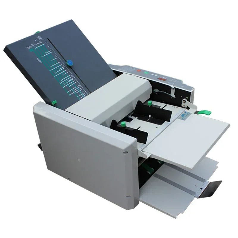 220V RD-297 Automatic Paper Folder Machine 500 Sheets Electric Folding Crease Machine Stacker Folding Machine 1PC
