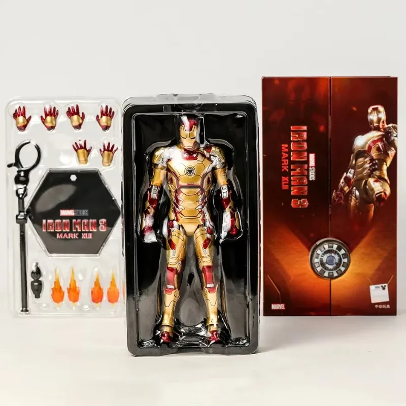 ZD Toys Iron Man Mark MK 1-7 17 21 28 42 43 45 46 85 Tony Stark Collectible Model Doll Action Figure Toy