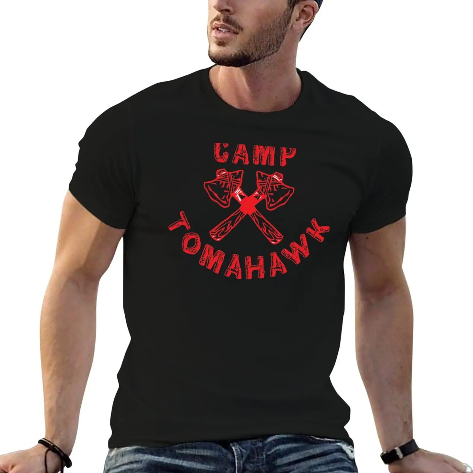 

t shirt heavy t Camp essential man T-Shirt cotton shirt Tomahawk