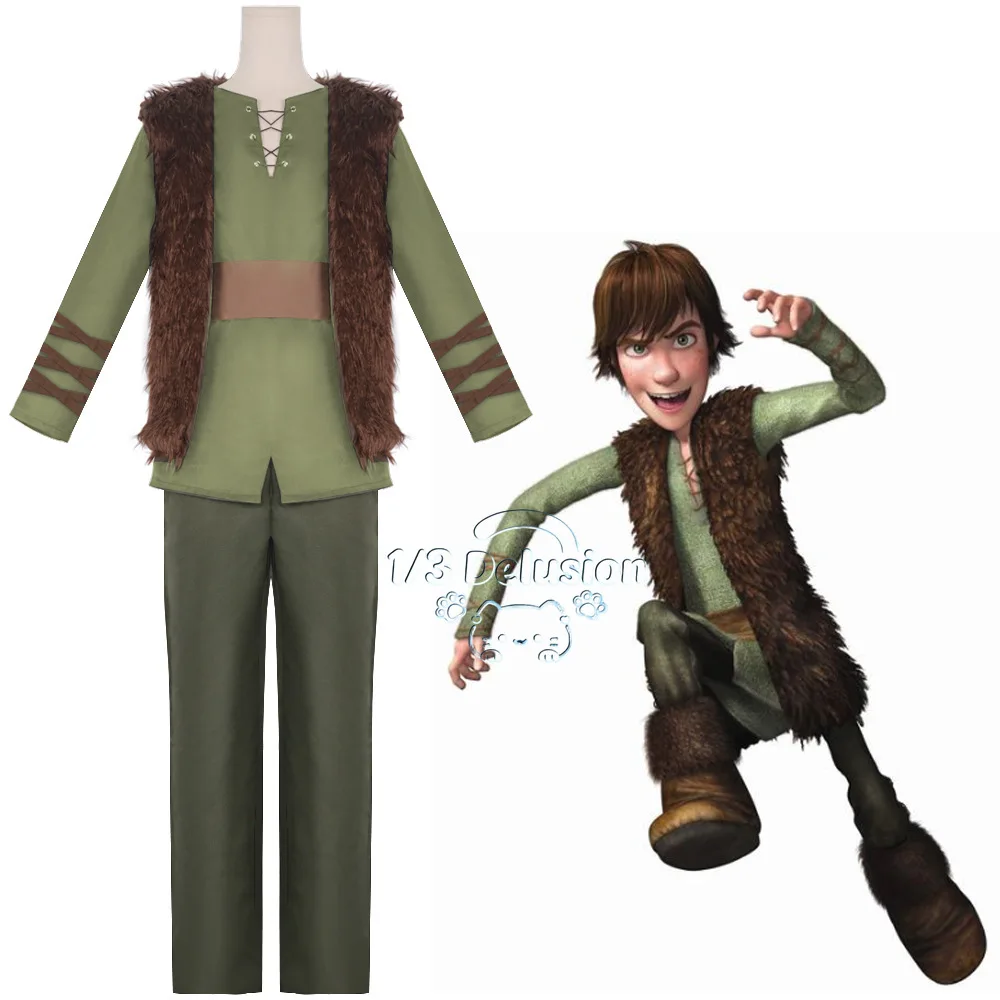 How to Train Your Dragon Hiccup Cosplay Costume Adult Halloween Carnival Party Christmas Play Role Clothes Clothing 1/3 Delusion view 2