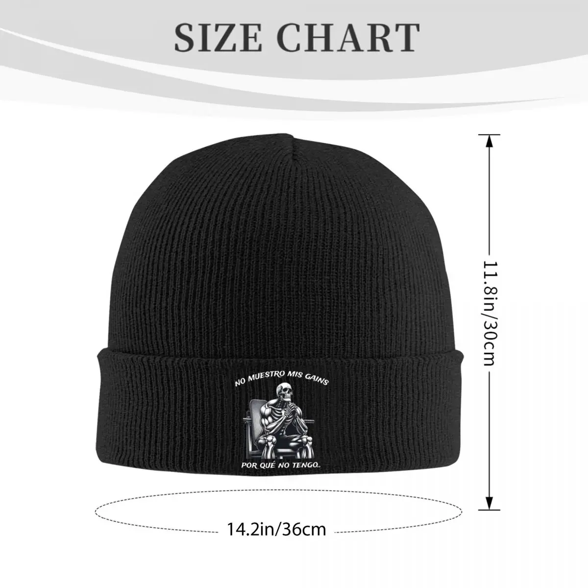 Levanto Fierros Porque Calacas Chidas Gym Bonnet Hats Beanie Hats Graphic Knitting Hat Autumn Casual Unisex Adult Elastic Cap